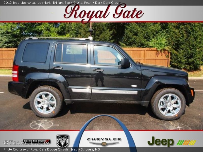 Brilliant Black Crystal Pearl / Dark Slate Gray 2012 Jeep Liberty Latitude 4x4