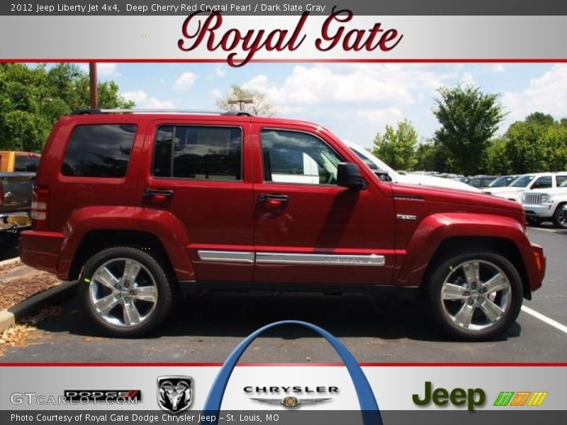 Deep Cherry Red Crystal Pearl / Dark Slate Gray 2012 Jeep Liberty Jet 4x4