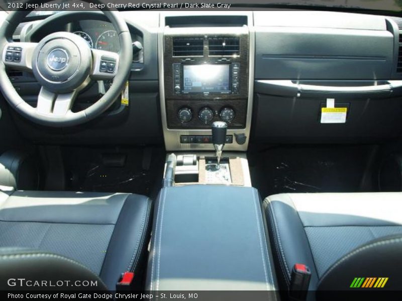 Deep Cherry Red Crystal Pearl / Dark Slate Gray 2012 Jeep Liberty Jet 4x4