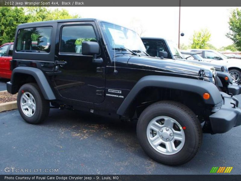 Black / Black 2012 Jeep Wrangler Sport 4x4