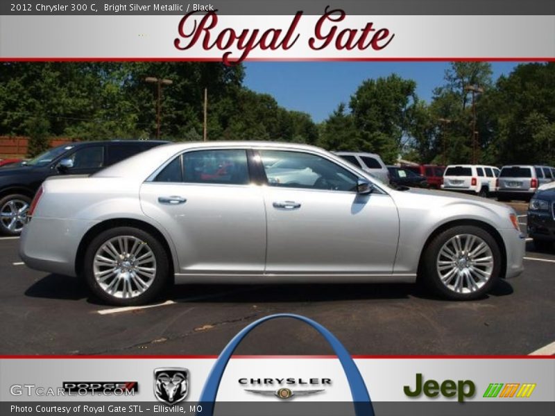 Bright Silver Metallic / Black 2012 Chrysler 300 C