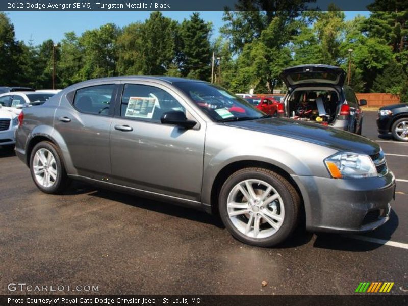 Tungsten Metallic / Black 2012 Dodge Avenger SE V6