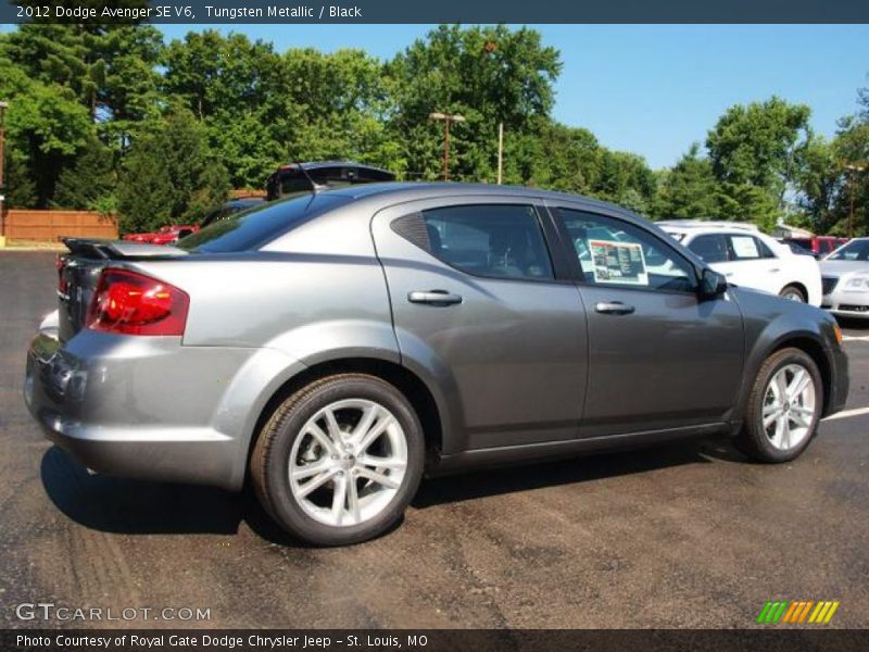 Tungsten Metallic / Black 2012 Dodge Avenger SE V6