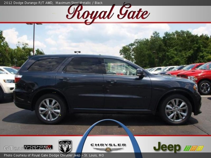 Maximum Steel Metallic / Black 2012 Dodge Durango R/T AWD