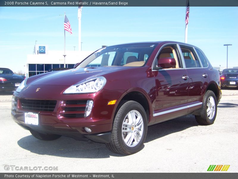 Carmona Red Metallic / Havanna/Sand Beige 2008 Porsche Cayenne S