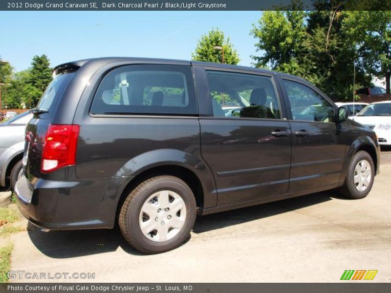 Dark Charcoal Pearl / Black/Light Graystone 2012 Dodge Grand Caravan SE