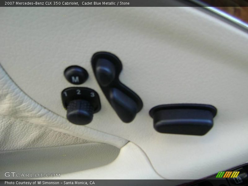 Cadet Blue Metallic / Stone 2007 Mercedes-Benz CLK 350 Cabriolet