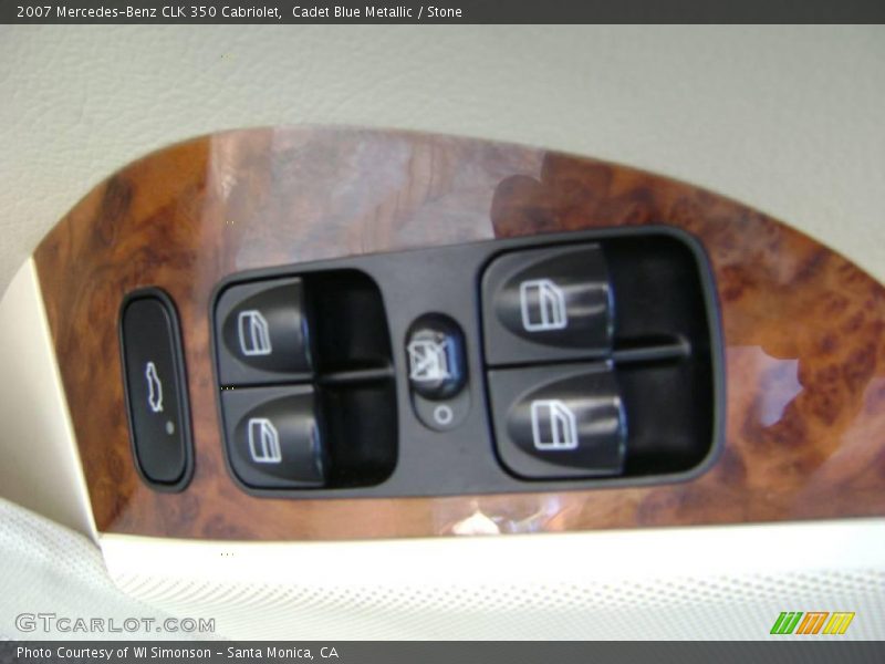 Cadet Blue Metallic / Stone 2007 Mercedes-Benz CLK 350 Cabriolet