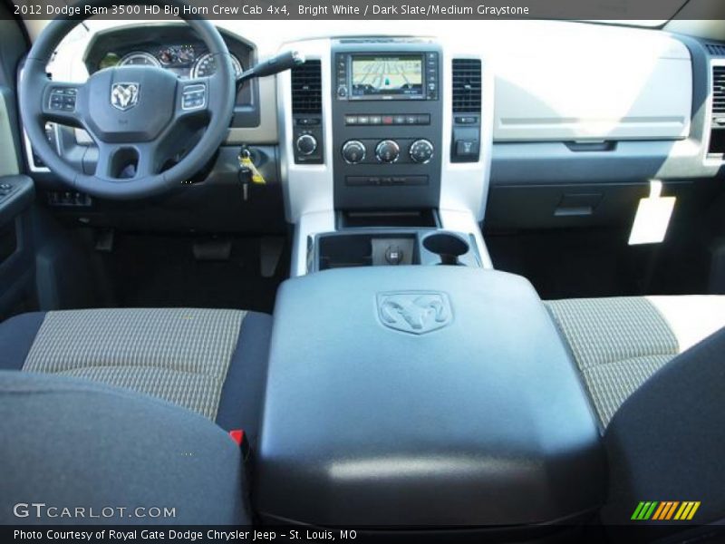 Bright White / Dark Slate/Medium Graystone 2012 Dodge Ram 3500 HD Big Horn Crew Cab 4x4