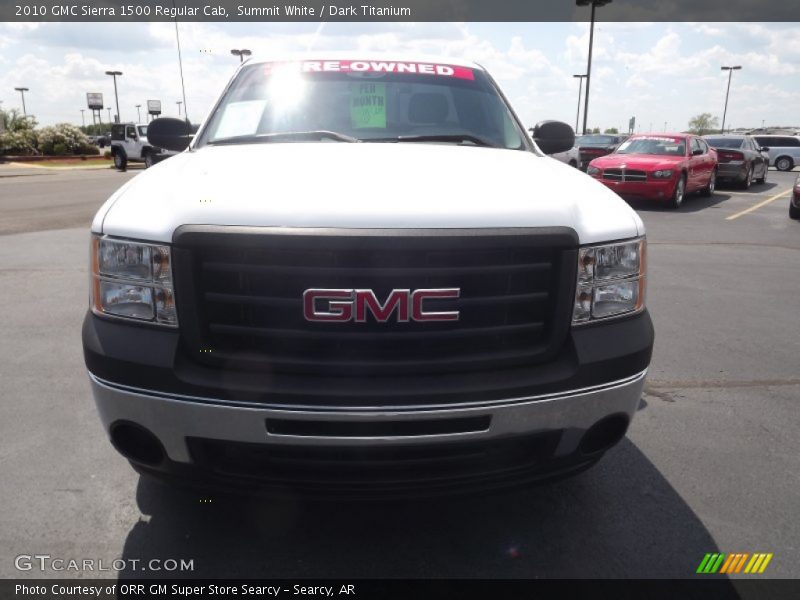 Summit White / Dark Titanium 2010 GMC Sierra 1500 Regular Cab