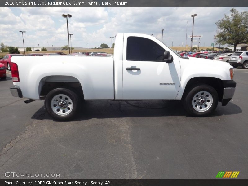 Summit White / Dark Titanium 2010 GMC Sierra 1500 Regular Cab