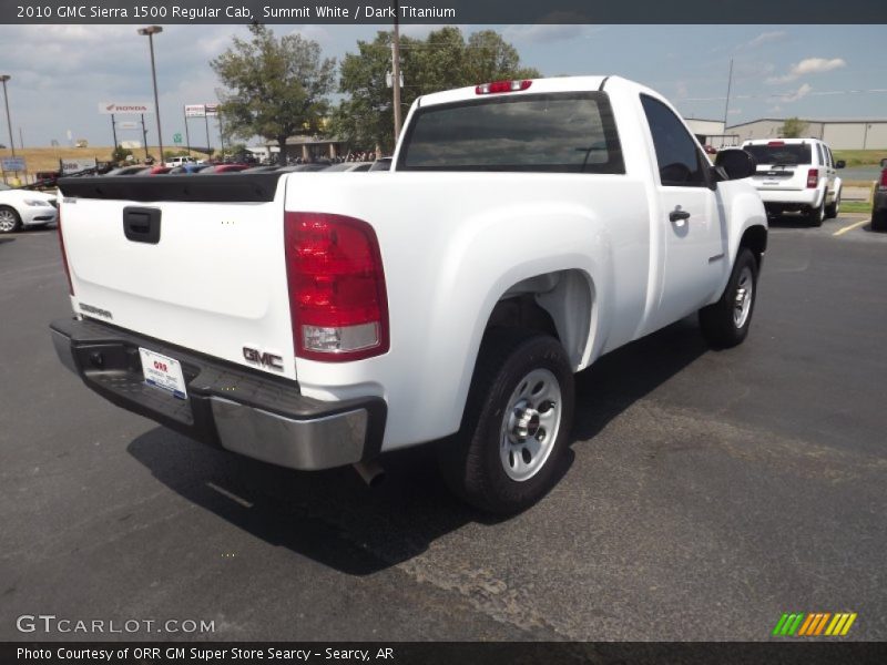 Summit White / Dark Titanium 2010 GMC Sierra 1500 Regular Cab