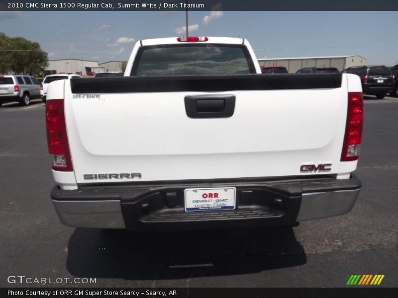 Summit White / Dark Titanium 2010 GMC Sierra 1500 Regular Cab