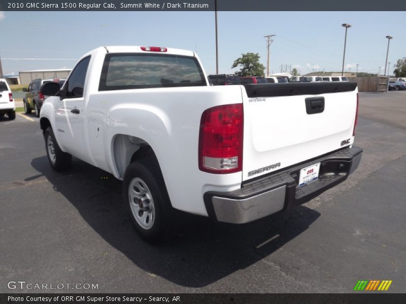Summit White / Dark Titanium 2010 GMC Sierra 1500 Regular Cab
