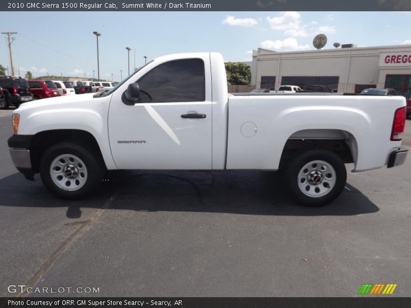 Summit White / Dark Titanium 2010 GMC Sierra 1500 Regular Cab