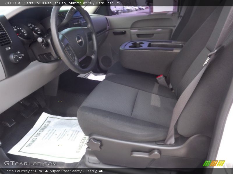 Summit White / Dark Titanium 2010 GMC Sierra 1500 Regular Cab