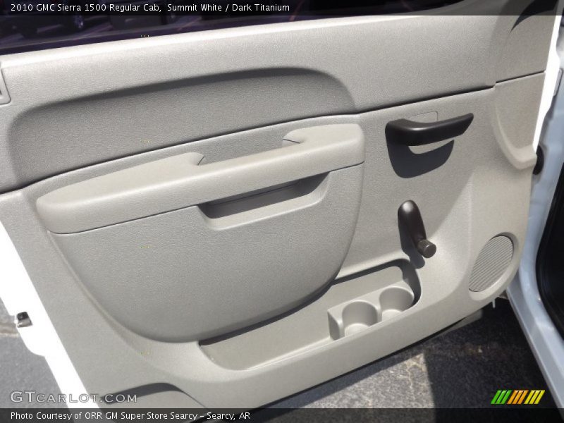 Summit White / Dark Titanium 2010 GMC Sierra 1500 Regular Cab