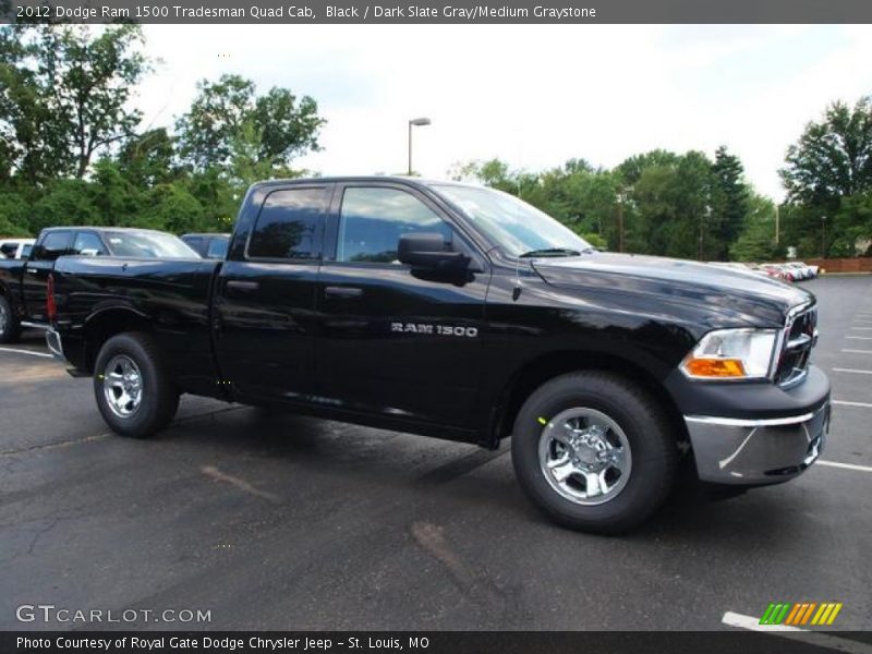 Black / Dark Slate Gray/Medium Graystone 2012 Dodge Ram 1500 Tradesman Quad Cab