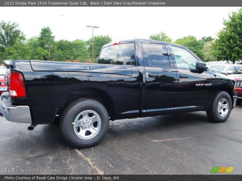 Black / Dark Slate Gray/Medium Graystone 2012 Dodge Ram 1500 Tradesman Quad Cab