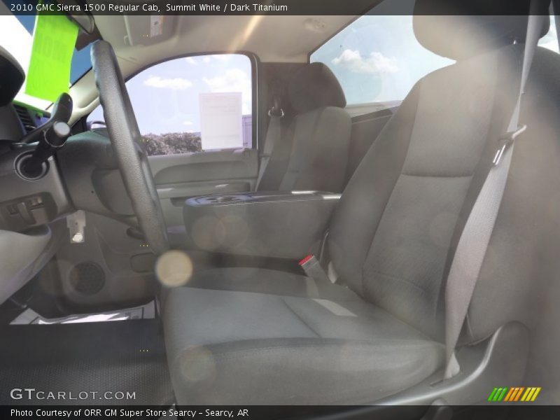 Summit White / Dark Titanium 2010 GMC Sierra 1500 Regular Cab