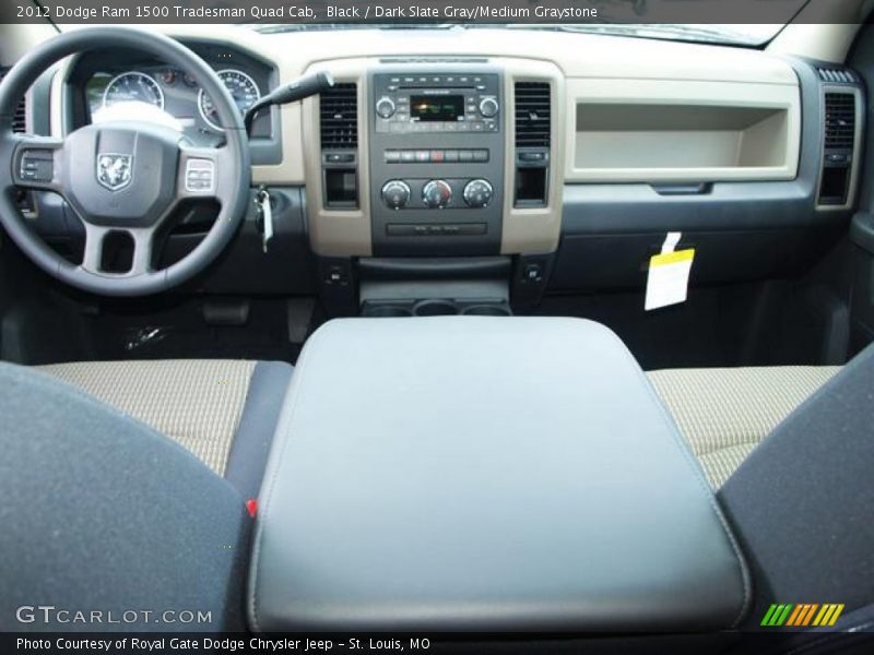 Black / Dark Slate Gray/Medium Graystone 2012 Dodge Ram 1500 Tradesman Quad Cab