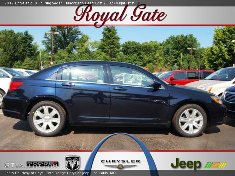 Blackberry Pearl Coat / Black/Light Frost 2012 Chrysler 200 Touring Sedan