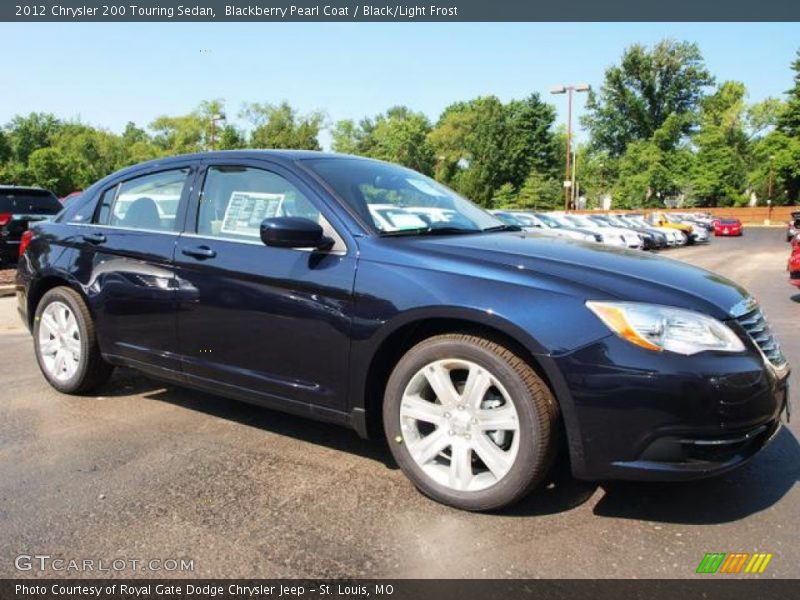 Blackberry Pearl Coat / Black/Light Frost 2012 Chrysler 200 Touring Sedan