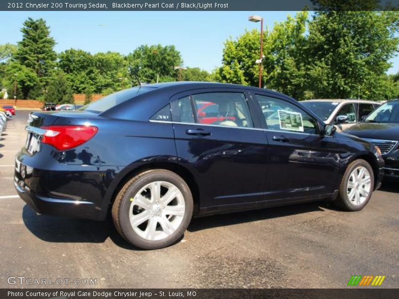 Blackberry Pearl Coat / Black/Light Frost 2012 Chrysler 200 Touring Sedan