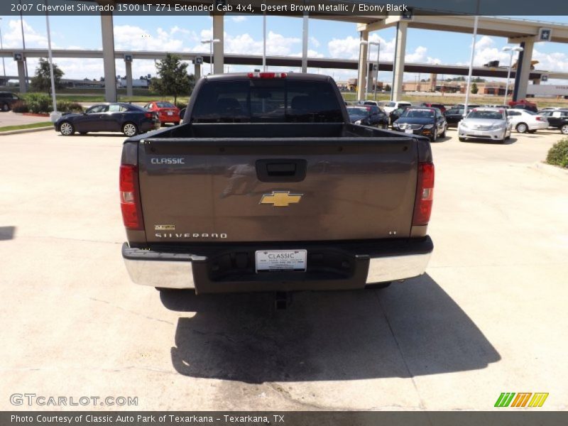Desert Brown Metallic / Ebony Black 2007 Chevrolet Silverado 1500 LT Z71 Extended Cab 4x4