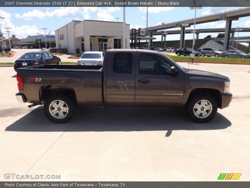 Desert Brown Metallic / Ebony Black 2007 Chevrolet Silverado 1500 LT Z71 Extended Cab 4x4