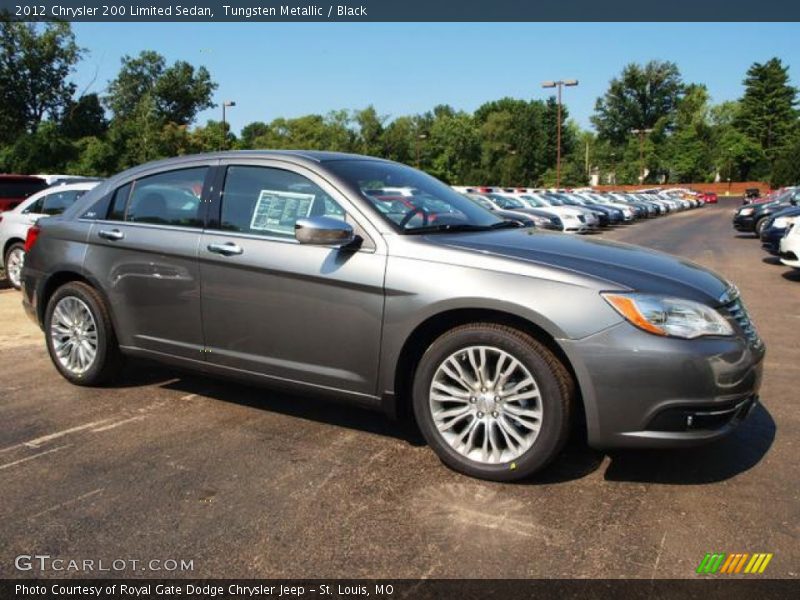 Tungsten Metallic / Black 2012 Chrysler 200 Limited Sedan