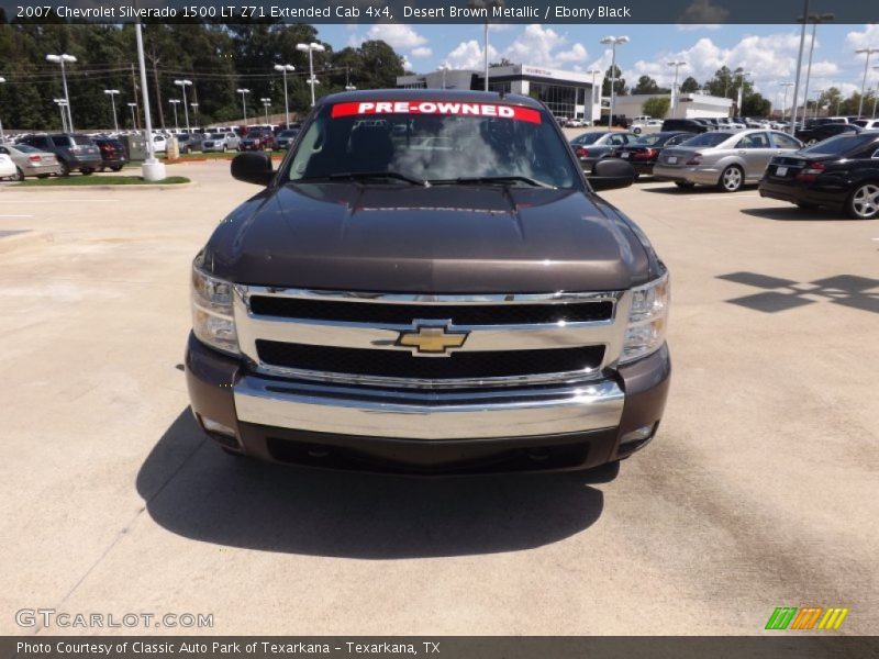 Desert Brown Metallic / Ebony Black 2007 Chevrolet Silverado 1500 LT Z71 Extended Cab 4x4