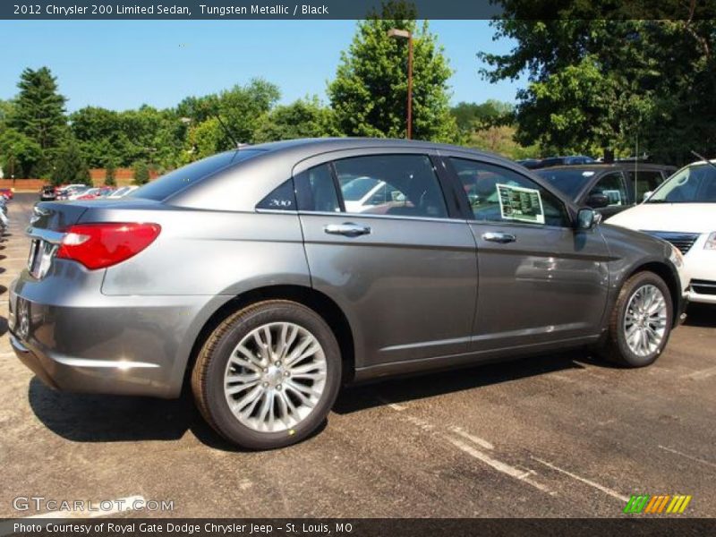 Tungsten Metallic / Black 2012 Chrysler 200 Limited Sedan