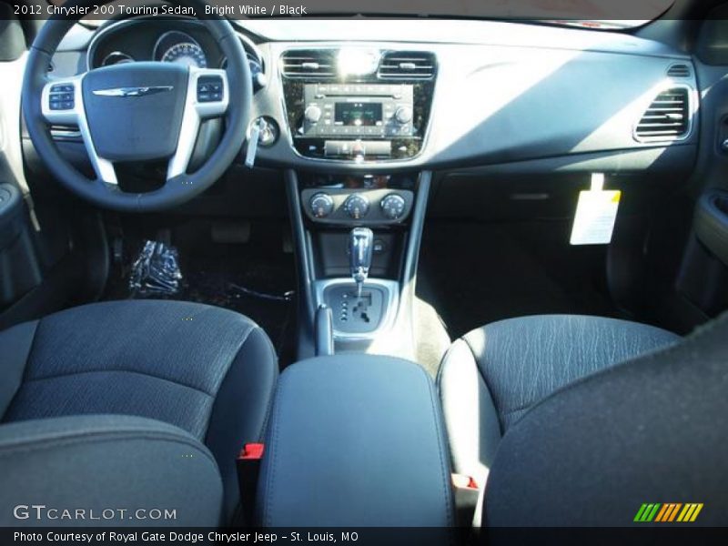 Bright White / Black 2012 Chrysler 200 Touring Sedan