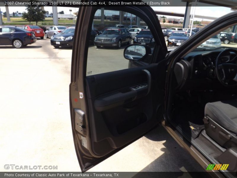Desert Brown Metallic / Ebony Black 2007 Chevrolet Silverado 1500 LT Z71 Extended Cab 4x4