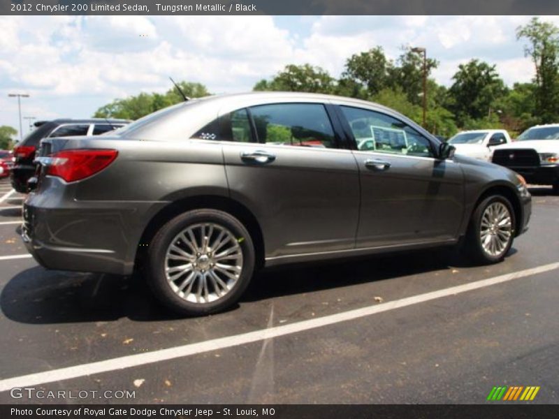 Tungsten Metallic / Black 2012 Chrysler 200 Limited Sedan
