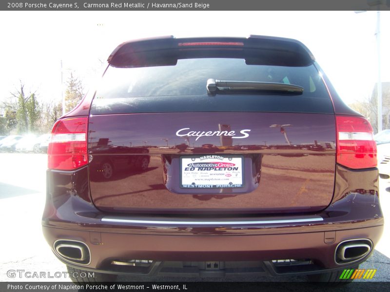 Carmona Red Metallic / Havanna/Sand Beige 2008 Porsche Cayenne S