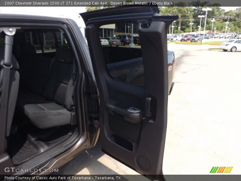 Desert Brown Metallic / Ebony Black 2007 Chevrolet Silverado 1500 LT Z71 Extended Cab 4x4