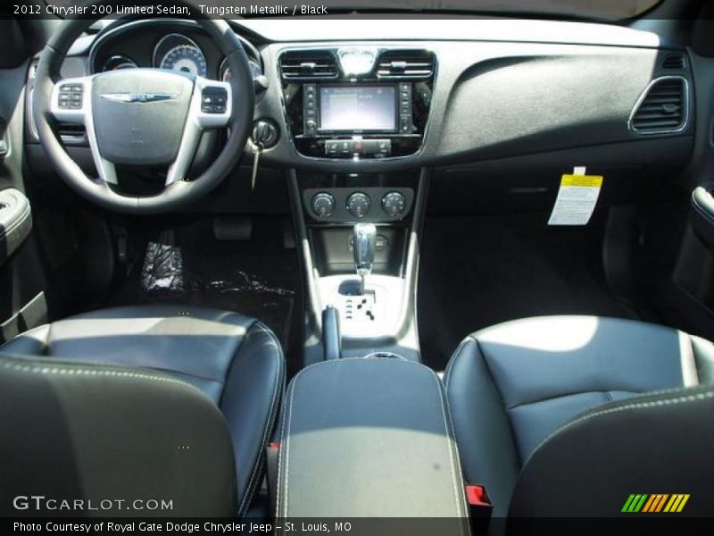 Tungsten Metallic / Black 2012 Chrysler 200 Limited Sedan