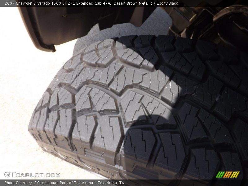 Desert Brown Metallic / Ebony Black 2007 Chevrolet Silverado 1500 LT Z71 Extended Cab 4x4
