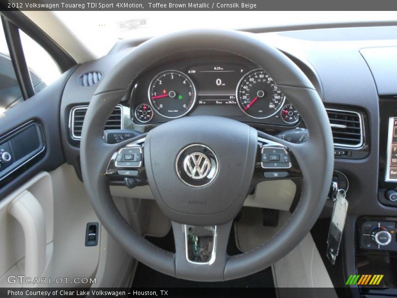 Toffee Brown Metallic / Cornsilk Beige 2012 Volkswagen Touareg TDI Sport 4XMotion