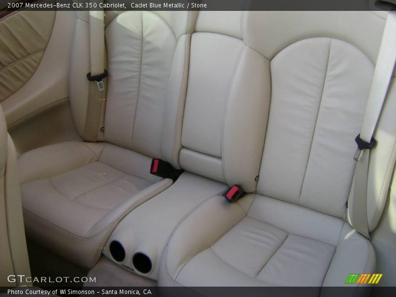 Cadet Blue Metallic / Stone 2007 Mercedes-Benz CLK 350 Cabriolet