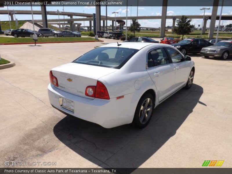 White Diamond Tricoat / Cocoa/Cashmere 2011 Chevrolet Malibu LT
