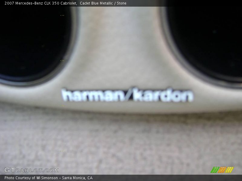Cadet Blue Metallic / Stone 2007 Mercedes-Benz CLK 350 Cabriolet