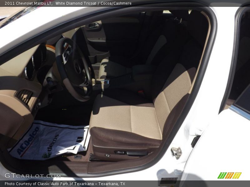 White Diamond Tricoat / Cocoa/Cashmere 2011 Chevrolet Malibu LT