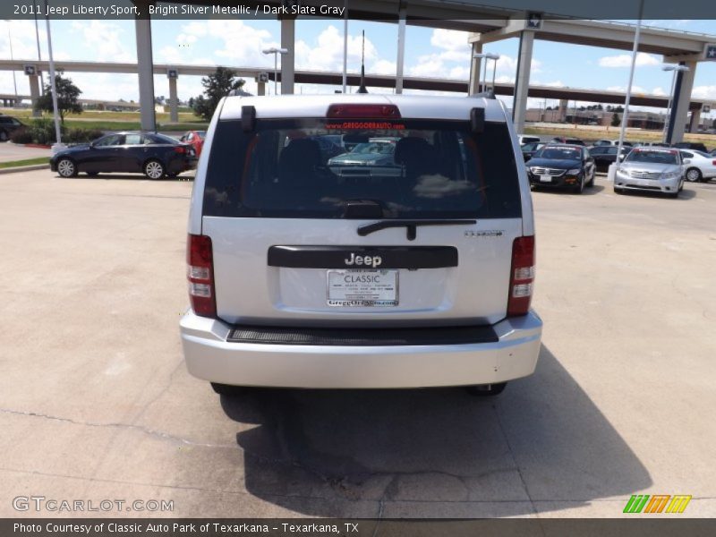 Bright Silver Metallic / Dark Slate Gray 2011 Jeep Liberty Sport