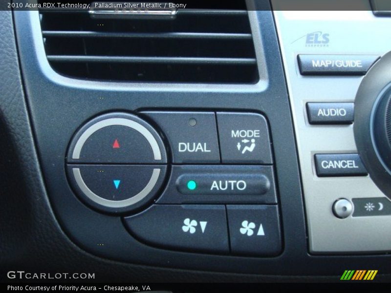 Palladium Silver Metallic / Ebony 2010 Acura RDX Technology