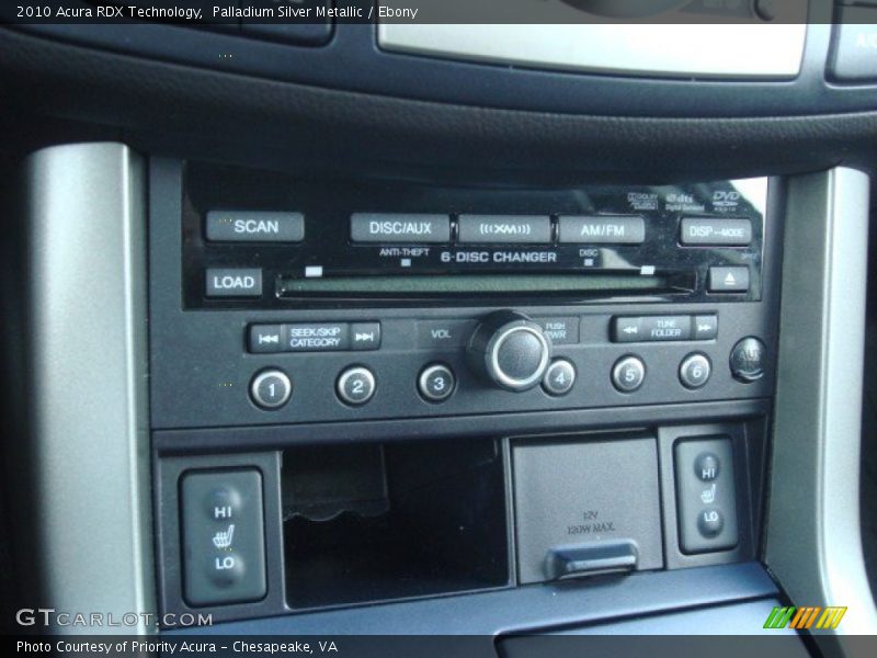 Palladium Silver Metallic / Ebony 2010 Acura RDX Technology