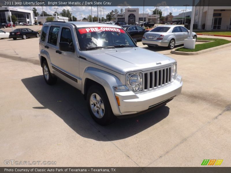 Bright Silver Metallic / Dark Slate Gray 2011 Jeep Liberty Sport