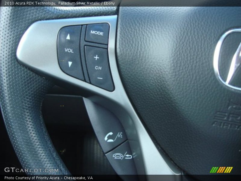 Palladium Silver Metallic / Ebony 2010 Acura RDX Technology